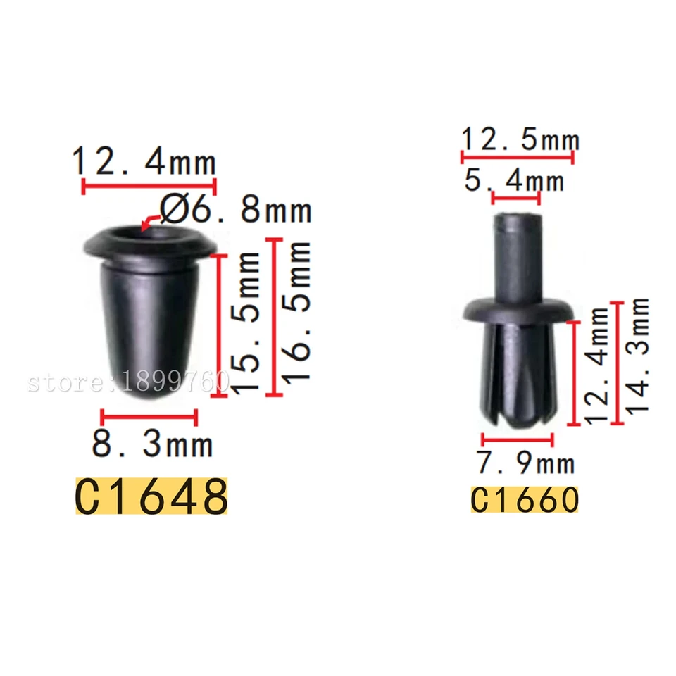 10X Exterior A-pillar Clip For Some Land Rover Discovery, Range Rover