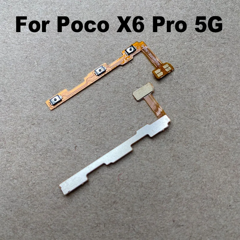 Power On/Off Volume Button Flex Cable Replacement for Xiaomi Poco X6 Pro 5G