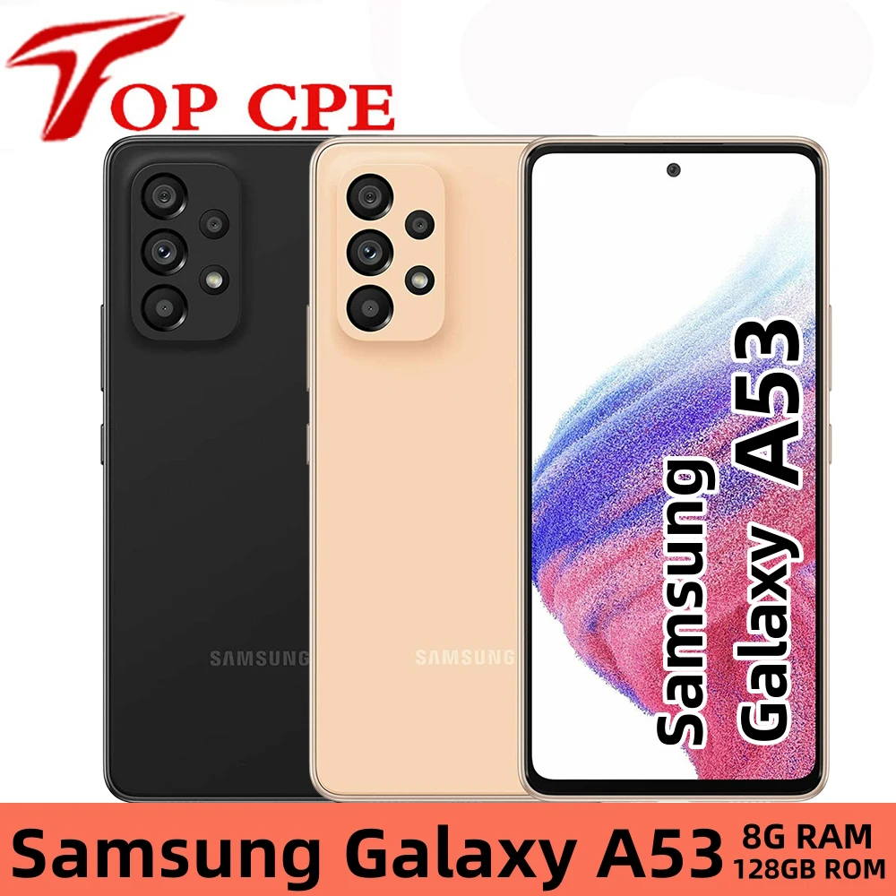 Móvil - SAMSUNG Galaxy A53 5G Enterprise Edition, Negro, 128 GB, 6 GB RAM,  6,5 , Exynos 1280 (5 nm), 5,000 mAh, Android 12