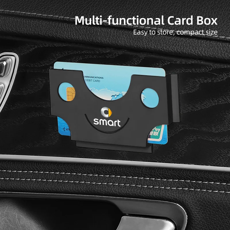 Universal Car Adhesive Card Holder and Business Card Organizer Clip