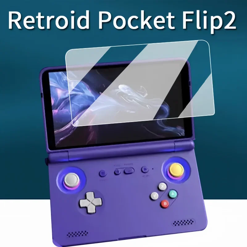 For Retroid Pocket Flip 2 Screen Protector HD Film Scratch-resistant Retroid RPF2 Game Console Soft Film Screen Protectors