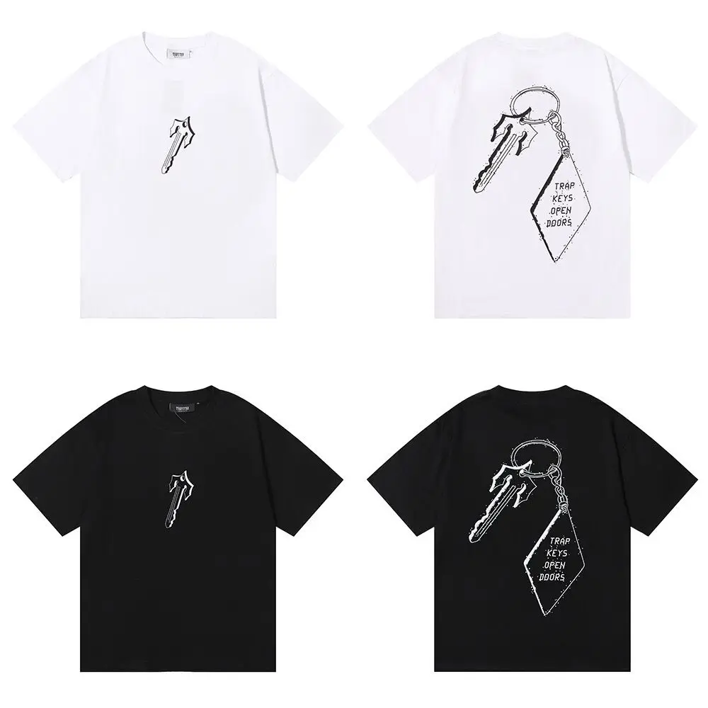 Cotton T Shirt Letter Printing Casual Short-sleeved Men's and Women's Same Style