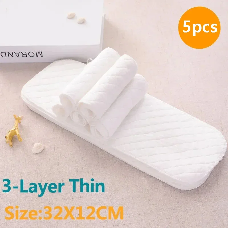 Cotton Washable Reusable Baby Diaper Pads - Soft, Eco-Friendly Changing Accessories