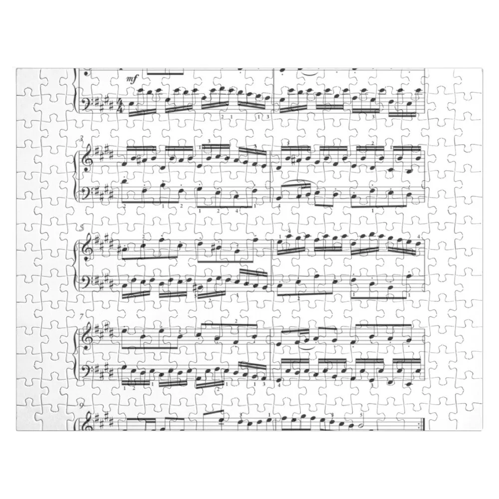 

Johann Sebastian Bach - PRELUDE - grey sheet music NOTES - digital ART by Iona Art Digital Jigsaw Puzzle Baby Toy