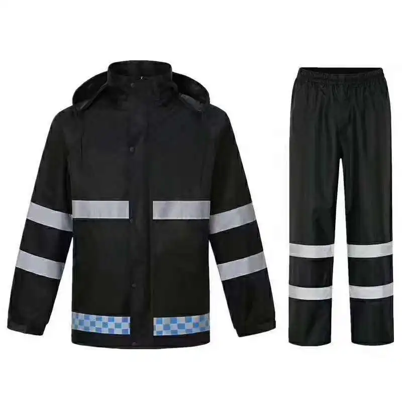 

Rainstorms reflective raincoat Rainpants suit for men electric bike riding outdoor labor protection thickened split raincoat