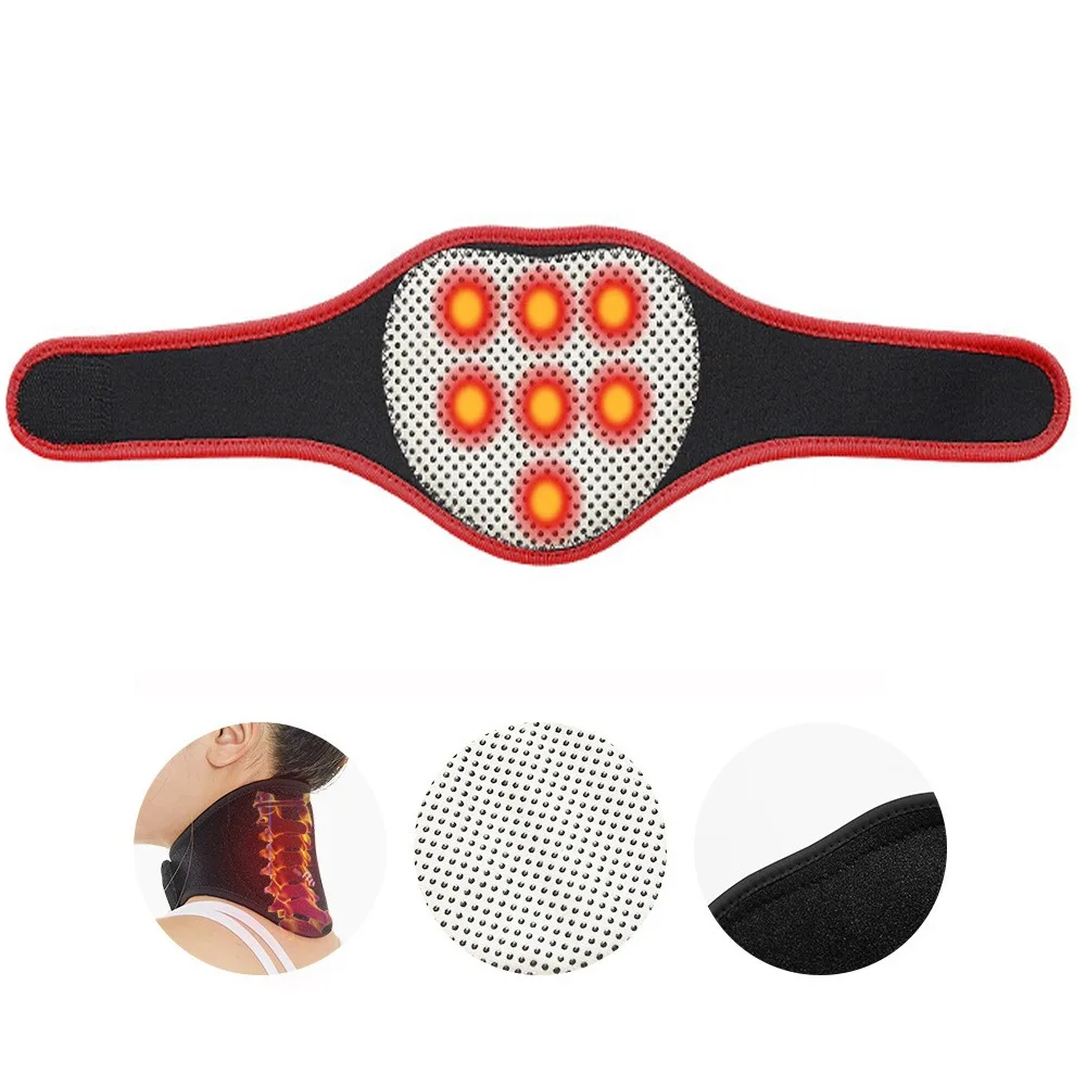 thumbnail image 1 of Portable Self-Heating Neck Brace Soft Spontaneous Heat Magnetic Neck Support Adjustable Fit Magnetic Therapy Cervical Pillow, 1 of 4