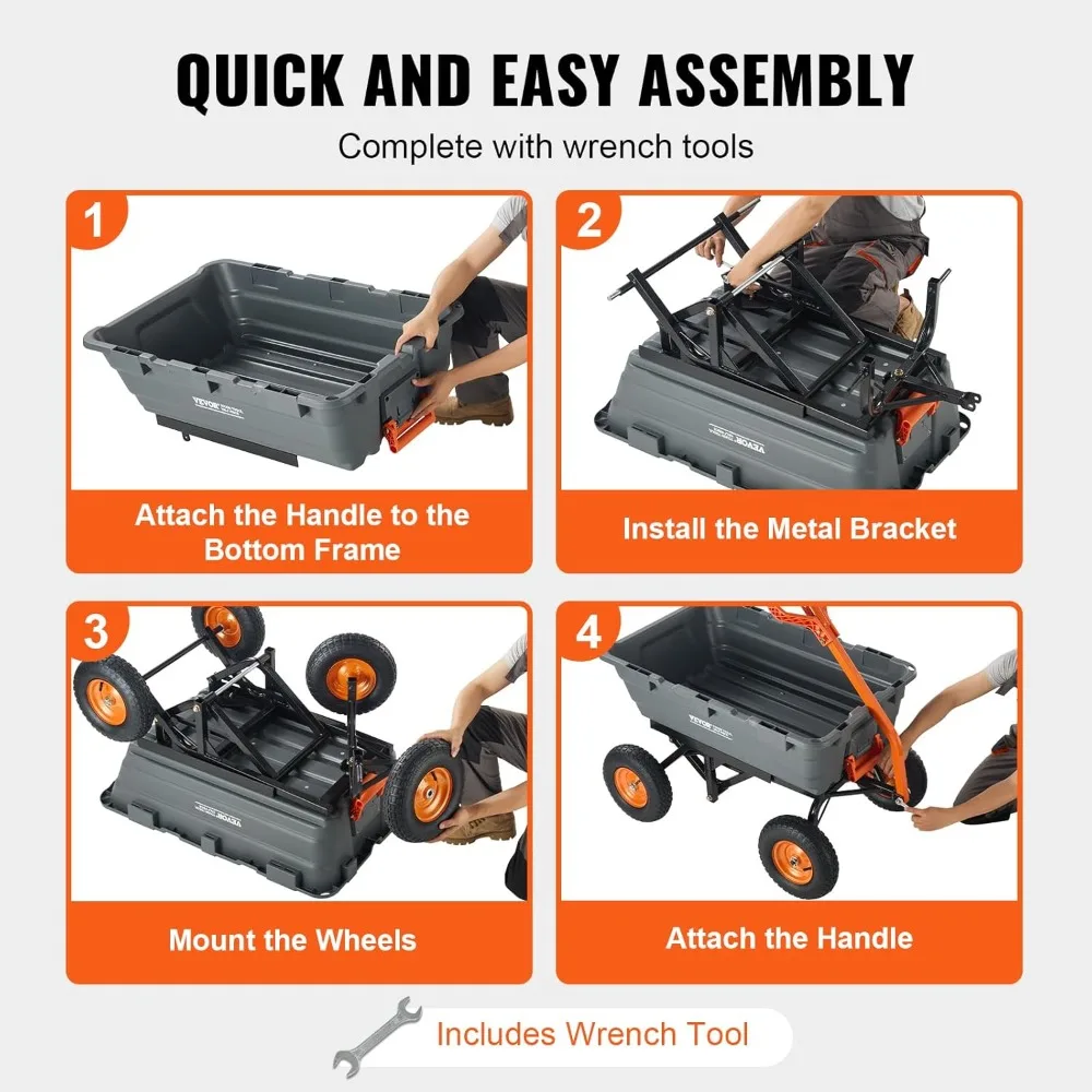 XMSJ Garden Dump Cart image 6