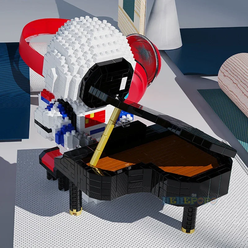 

Piano Astronaut Micro Building Blocks Piano Cosmonaut Spaceman Mini Brick Figure Toys for Kid Birthday Gifts