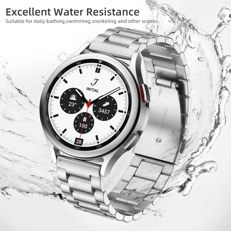Elegant Metal Strap & PC Protective Case - Premium Band & Cover Set