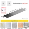 Floating Bathroom Shelves Without Drilling Storage Wall Rack Home Organizer Ledge Hardwares Cabinet Kitchen Accessories Toilet 6