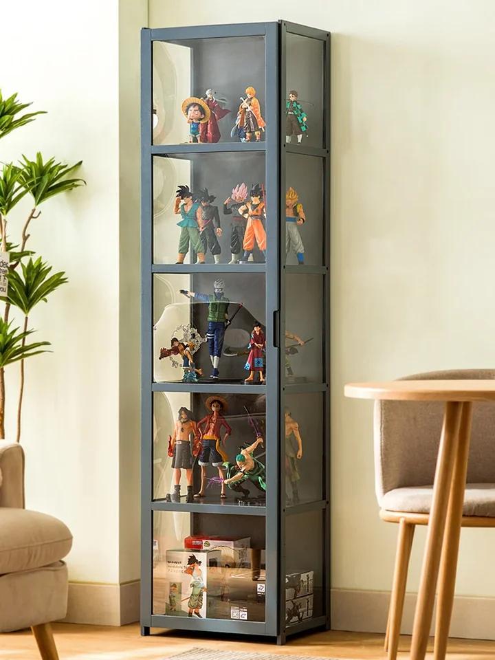おもちゃを保管するためのアクリル製の大きな棚,ドア付きの