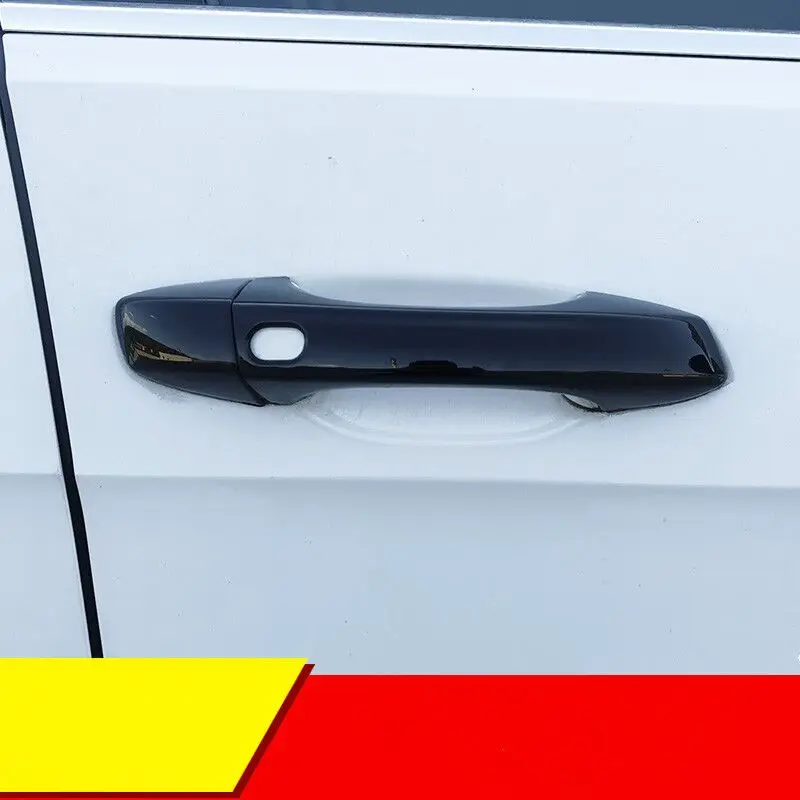 Car Door Handle For Volkswagen VW GOLF 7 MK7 2013-Black Chrome Car Side Door Handle Cover Trim Sticker Styling Accessories