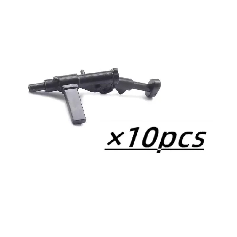 Military Weapons Miniature Set: Light Machine Guns & Soldier Accessories Building Blocks