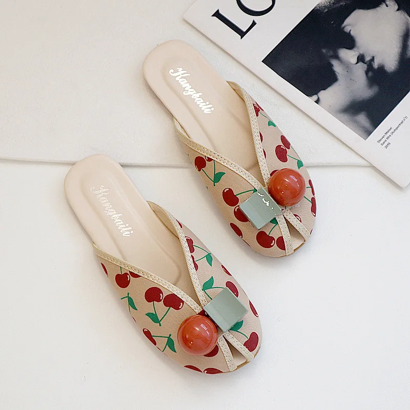 Sandals Female Slippers Women Fashion Flat Casual Mules Peep Toe Sandals Women Flat Outdoor Walking Slides Zapatillas
