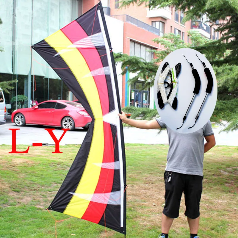 Professional 250cm Quad Line Stunt Kite 4 Lines Outdoor Fun Sports Stunt Kites Easy Flying Power With Flying Tools Factory 5