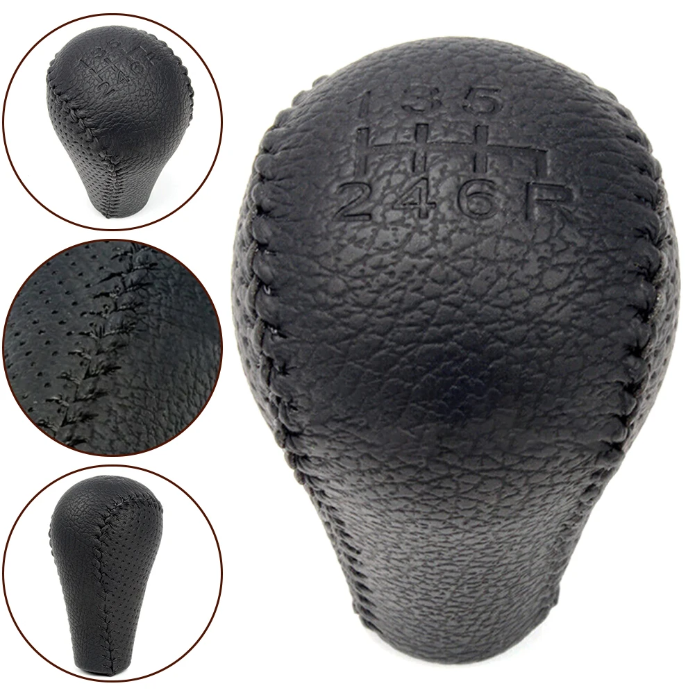 

1pcs Gear Shift Knob 6 Speed Leather Gear Shift Knob 32865-EB30B 32865EB30B For Nissan For Navara D40 For Frontier 05-15
