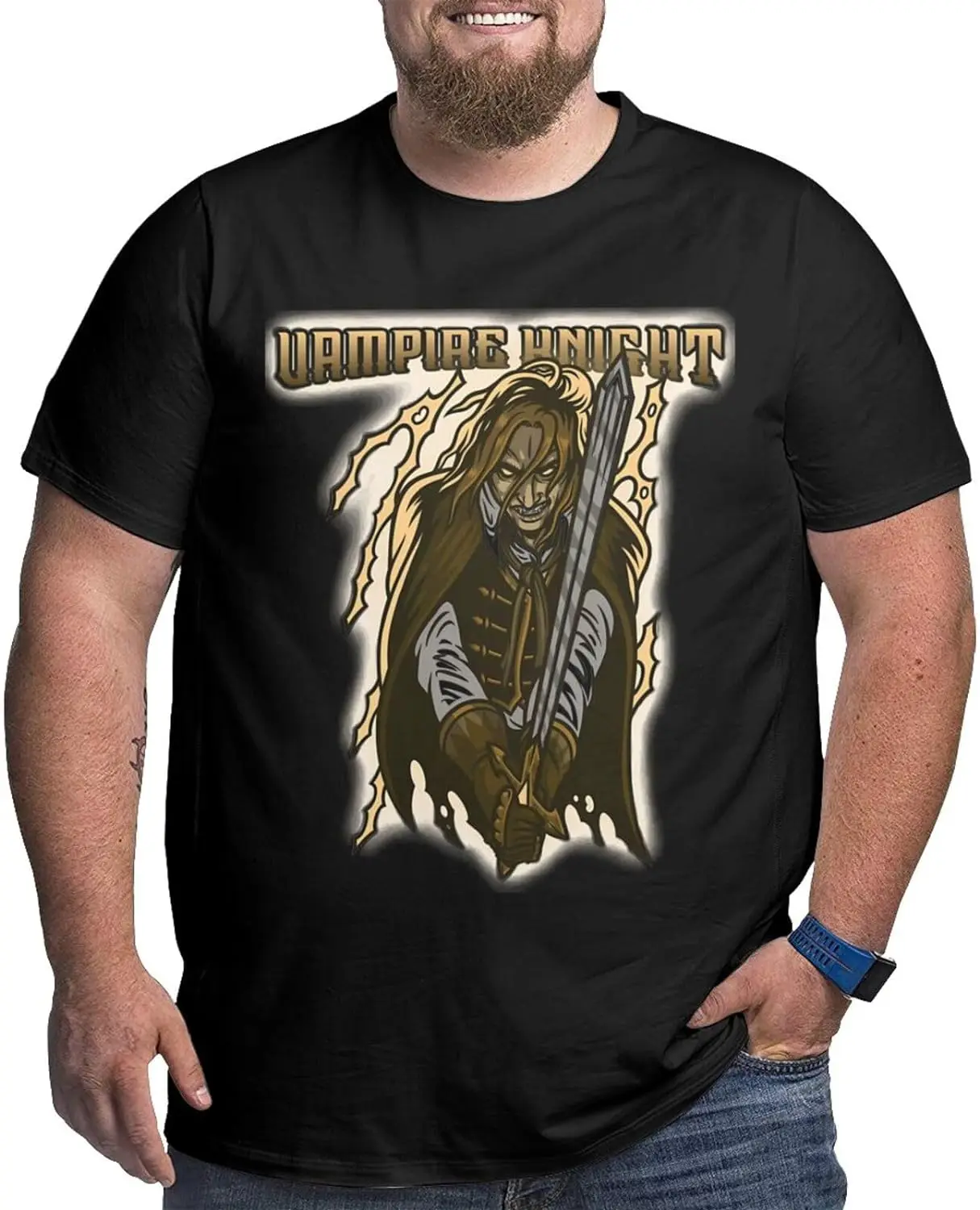 

Anime Big Size Mens T Shirt Vampire Knight O-Neck Short-Sleeve Tee Tops Custom Tees Shirts
