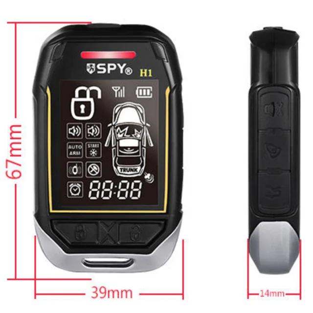 SPY Two-Way Car Alarm System 6