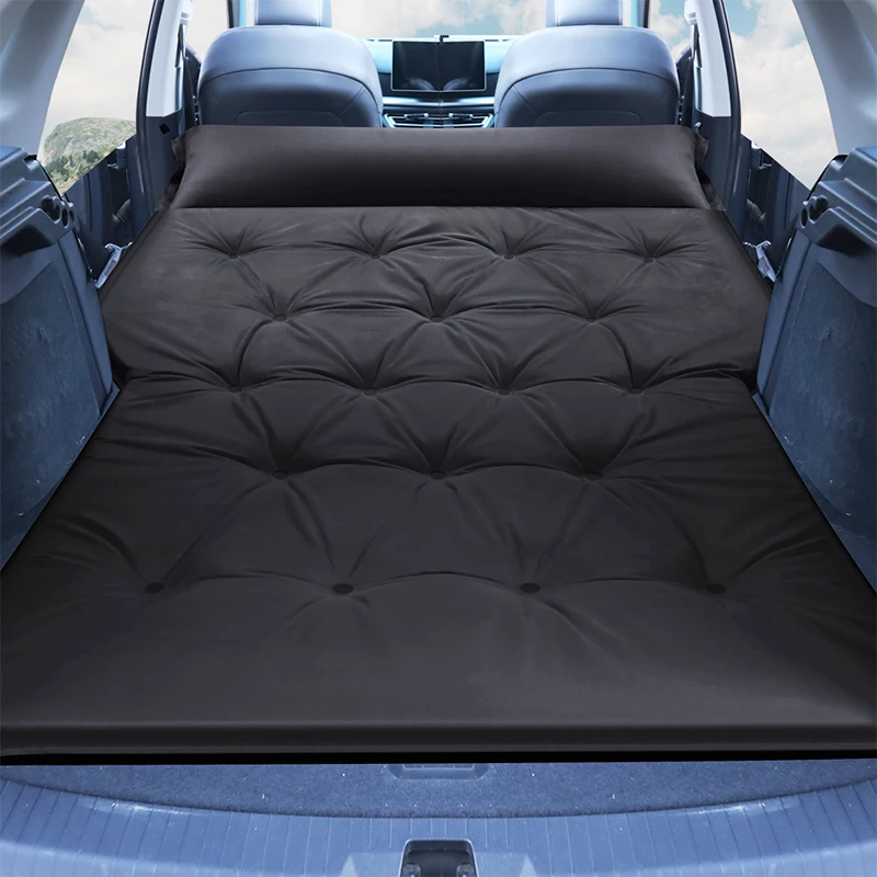 Car Interior Accessories Car Automatic Inflatable Surface Suede Mattress Travel Fold Bed For All SUV MPV