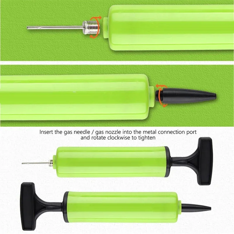 Air pump Ball pump Ball inflating pump needle Portable Ball Pump Set Flexible Pants Volleyball Football Basketball With Needle Hand Air Pump Durable Balloon Ball Inflato 8Pcs