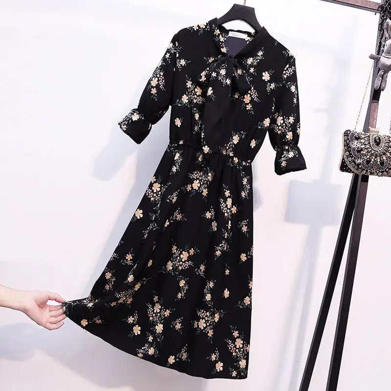 

Woman Dress Formal Occasion Clothes Flower Dresses for Women 2023 Floral Midi Outfits Summer Harajuku Y2k Xl Cheap Casual Loose