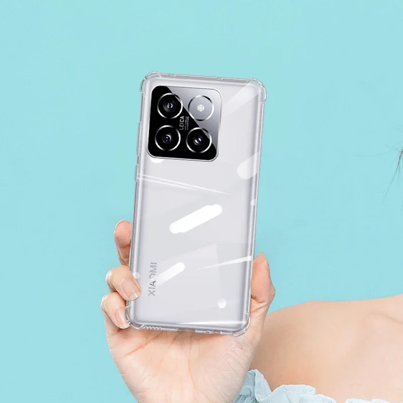 Crystal Clear Shockproof Air-Cushion Case - Transparent Anti-Slip TPU Shell