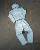 Two Piece Set Y2K Sportswear Mens Hip Hop Letter Embroidery Rhinestone Sequin Hoodie Sweatpants Oversized Sweatshirt Pants Set 4