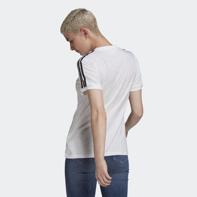 Adidas – T-shirt 3 rayures, blanc, sport, entraînement et exercice, GN2913  | AliExpress