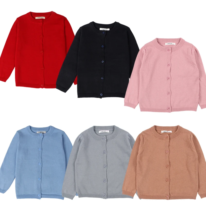 

Spring Autumn Sweaters Solid Color Newborn Infant Knit Wear Toddler Knitting Tops Baby Girl Boy Cardigan Long Sleeve Jacket 0-7Y
