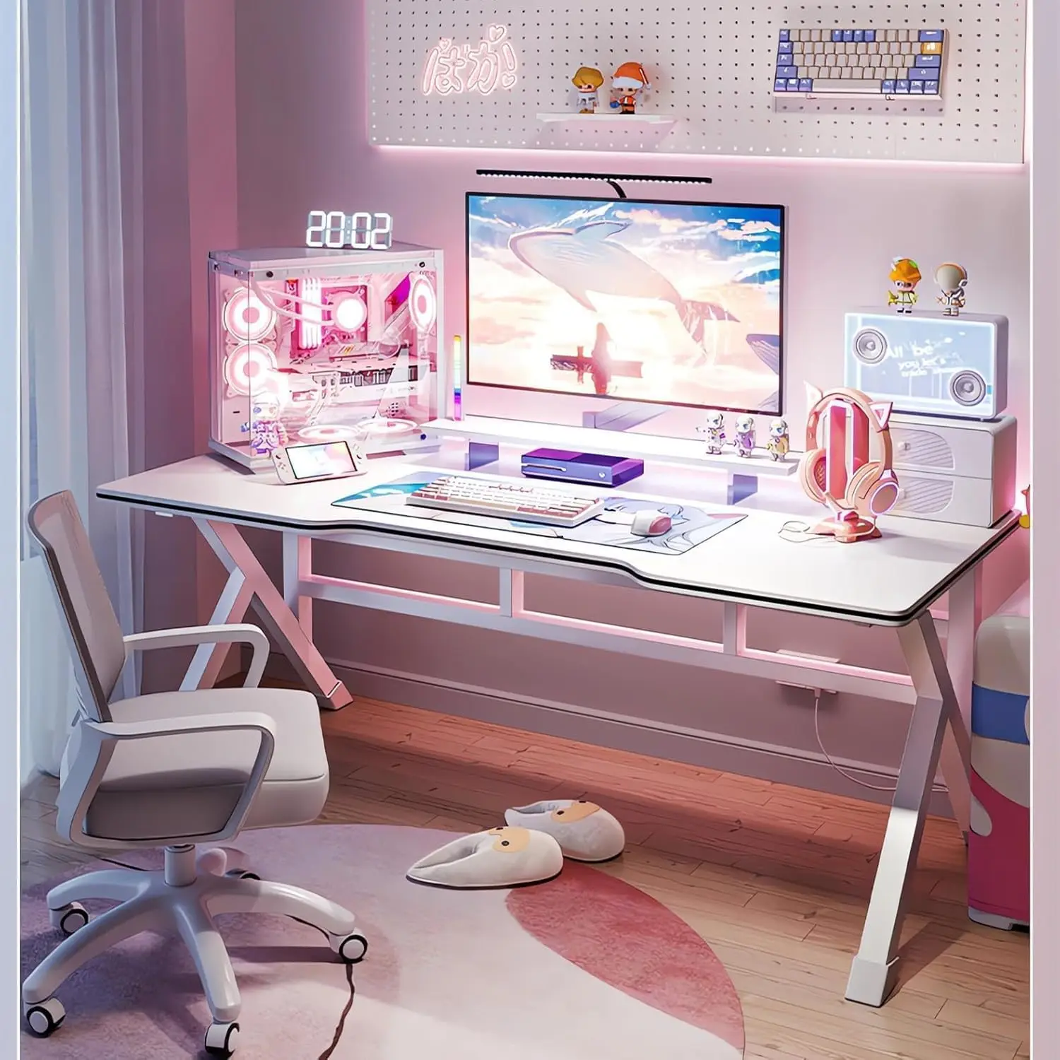 مكتب ألعاب 120 سم أبيض