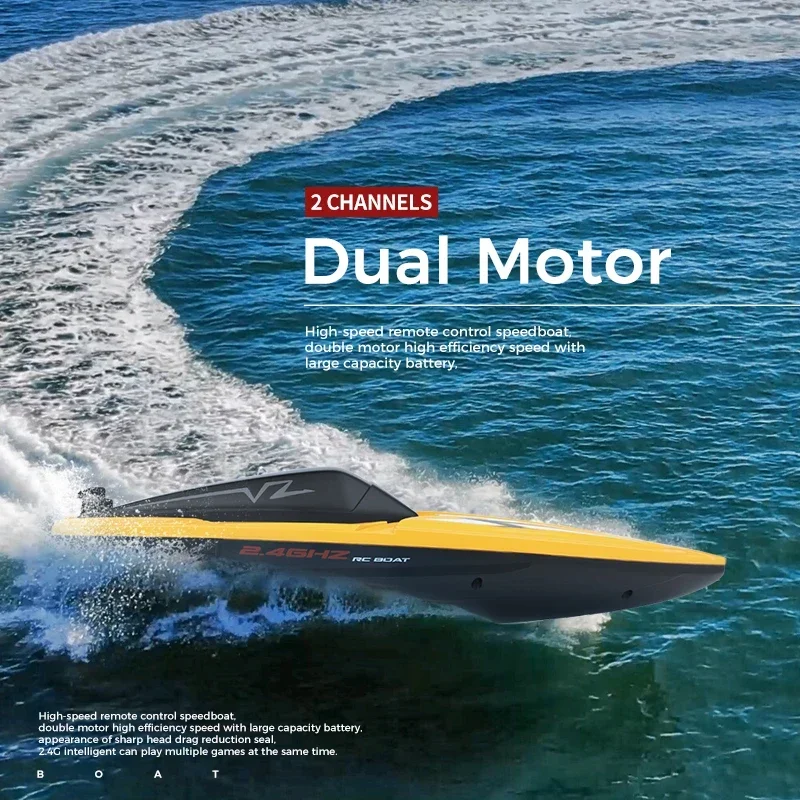 Rechargeable RC Speedboat Toy with ABS Material for Kids