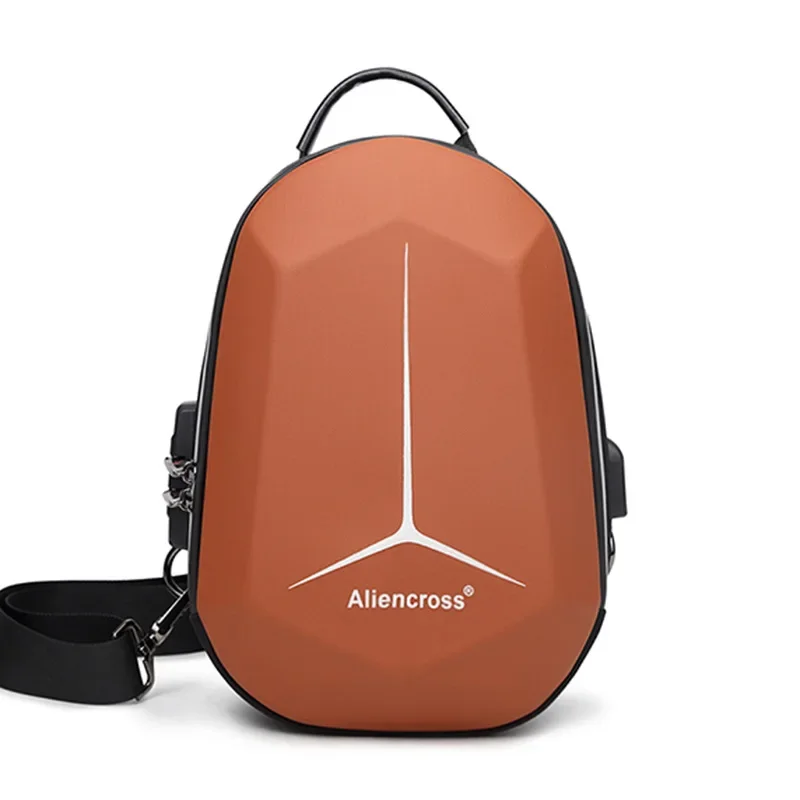Waterproof Chest Bag Designer Anti-theft Lock Crossbody Bag USB Charging Travel Shoulder High Quality Messenger Bags Male