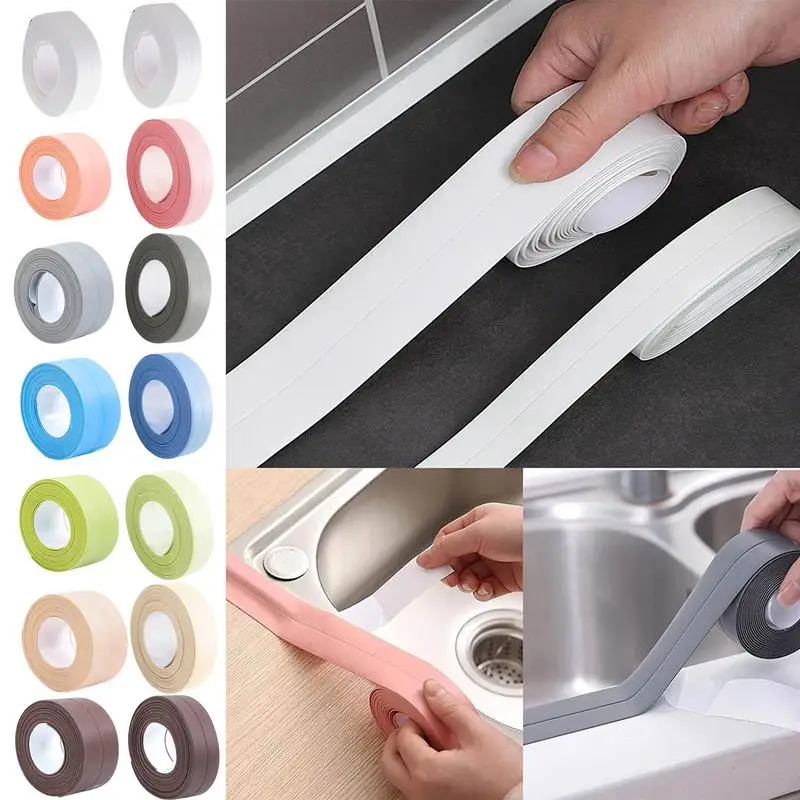 

Bath Kitchen Caulk Tape Sealant Strip PVC Sealant Tape, Tub And Wall Sealings Tapes Caulk Strip Self Adhesive Accessories