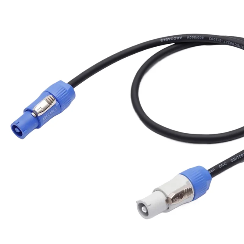 1 Piece Black 3 Core Power Connect Cable PowerCON 3x1.5mm&sup2; Single Phase Extension Cable For Stage Light LED Light Event Show