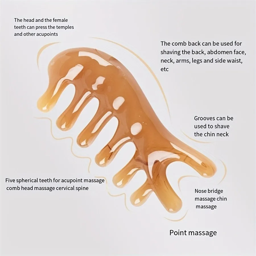 Dolphin-Shaped Gua Sha Massage Comb for Relax - Neck & Scalp Relaxation Tool, Home Use