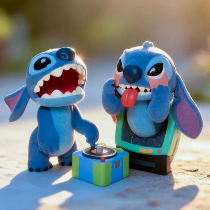 52toys 스티치 슈퍼 트러블 메이커 시리즈 블라인드 박스 플로킹 컬렉션 데스크탑 장식품 패션 트렌드 선물
