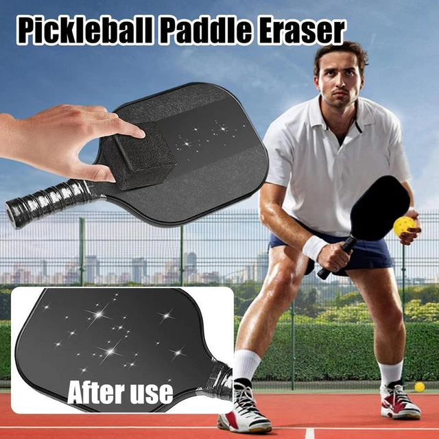 Pickleball Paddle Eraser, Carbon Fiber Pickle Ball Racket Cleaner Fast Easy Rubber Bar To