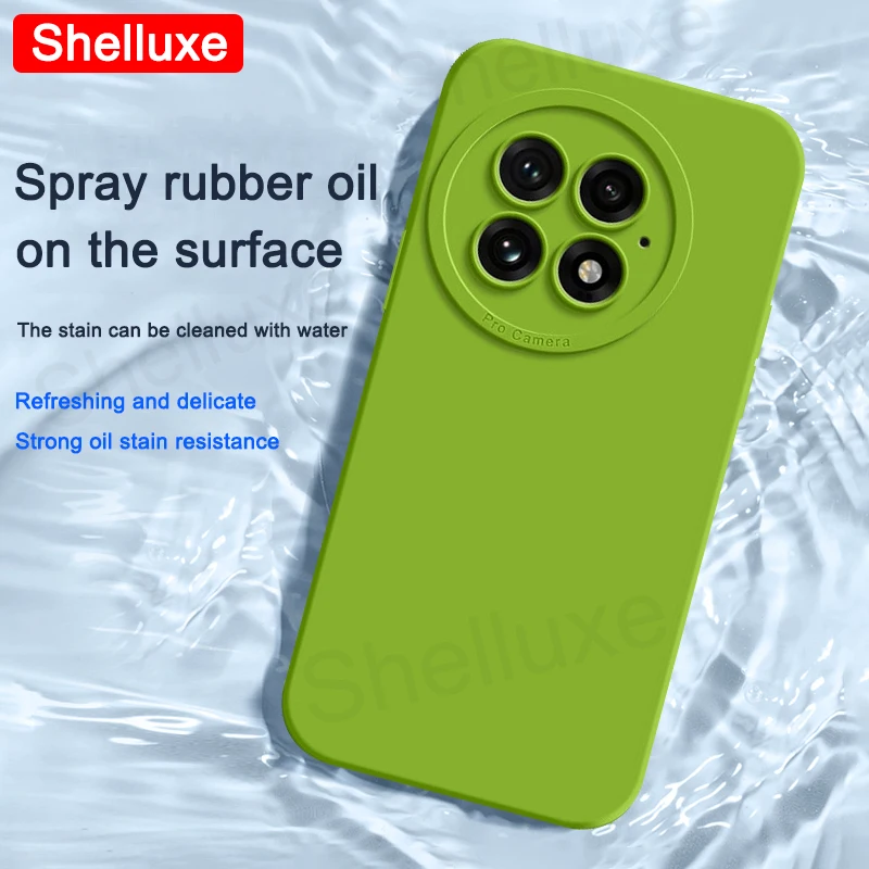 Luxurious Square Liquid Silicone Soft Cover - Silky-Feel Phone Case