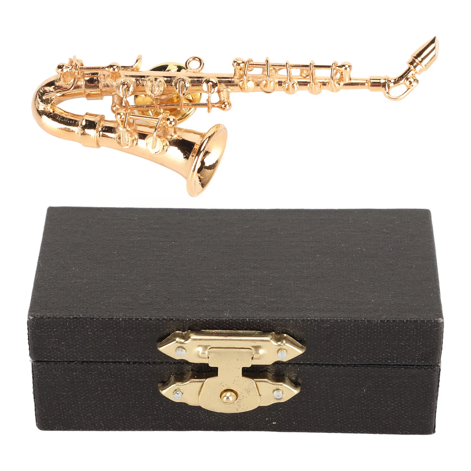 

Brooch Pin Elegant Compact Musical Instrument Brooch Vivid Saxophone Shape for Wedding