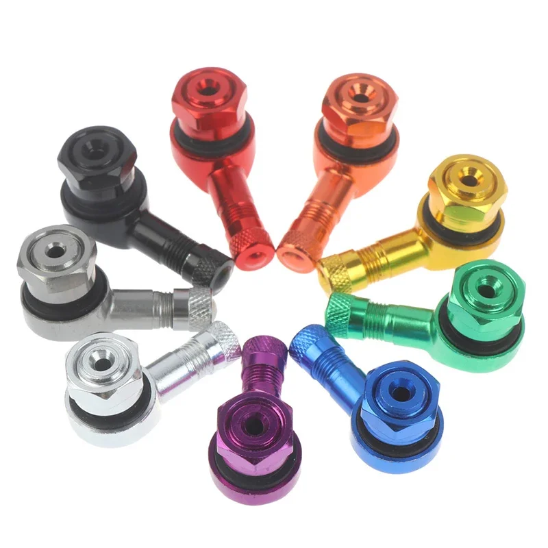 

2PCS Motorcycle Valve Rim 90 Degree Angle Motorcycle Aluminum Alloy Wheel Tire Tubeless Valve Stems For Rim Wheel Parts