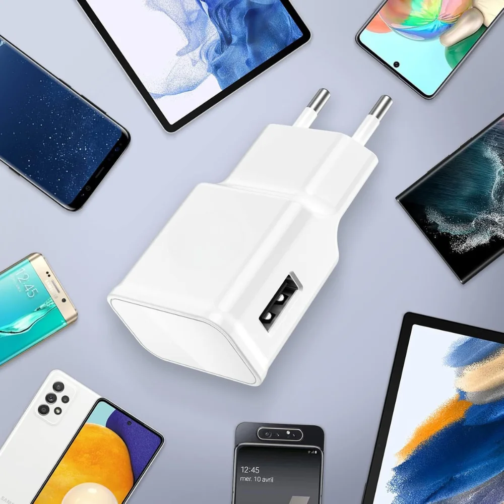 Universal 10W USB Wall Charger with EU Plug - CE Certified