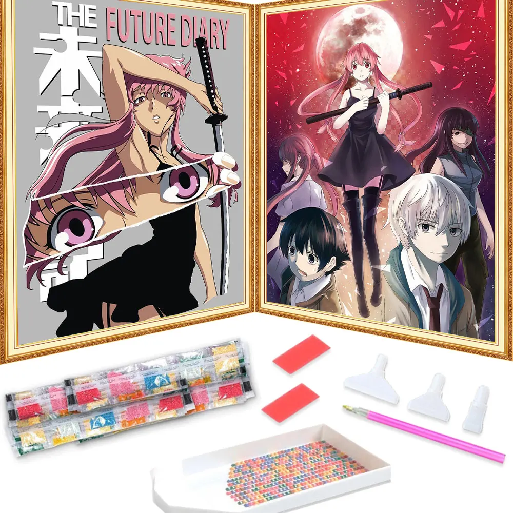 Diamond Painting Anime The Future Diary Cross Stitch Kits