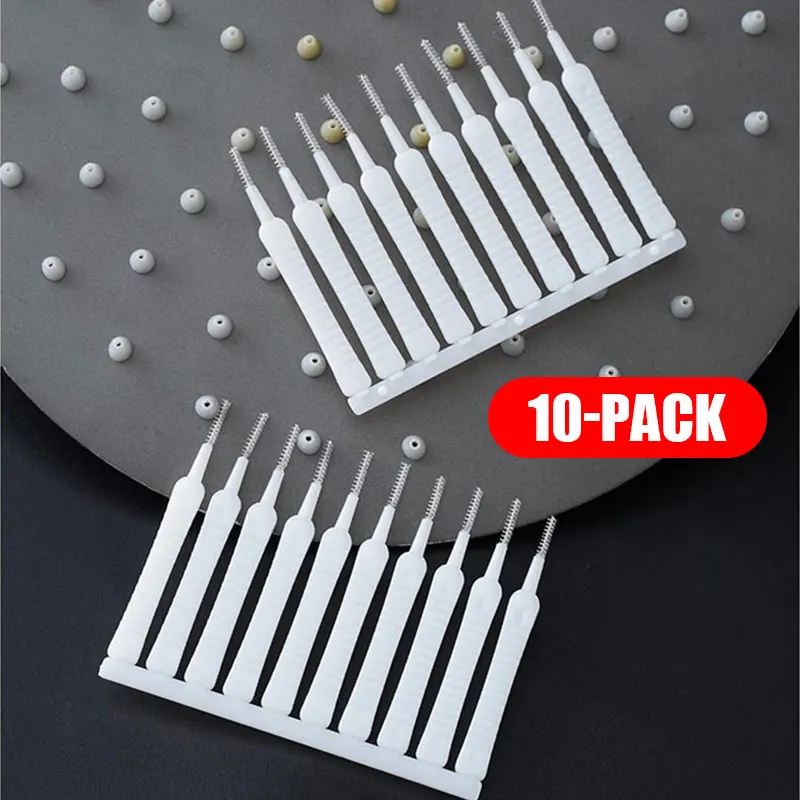 10-Pack Shower Head Cleaning Brush Earphone Accessories Charging Port Cleaning Tools Dust Hole Clean Mini Brush Cleaner Sets 4