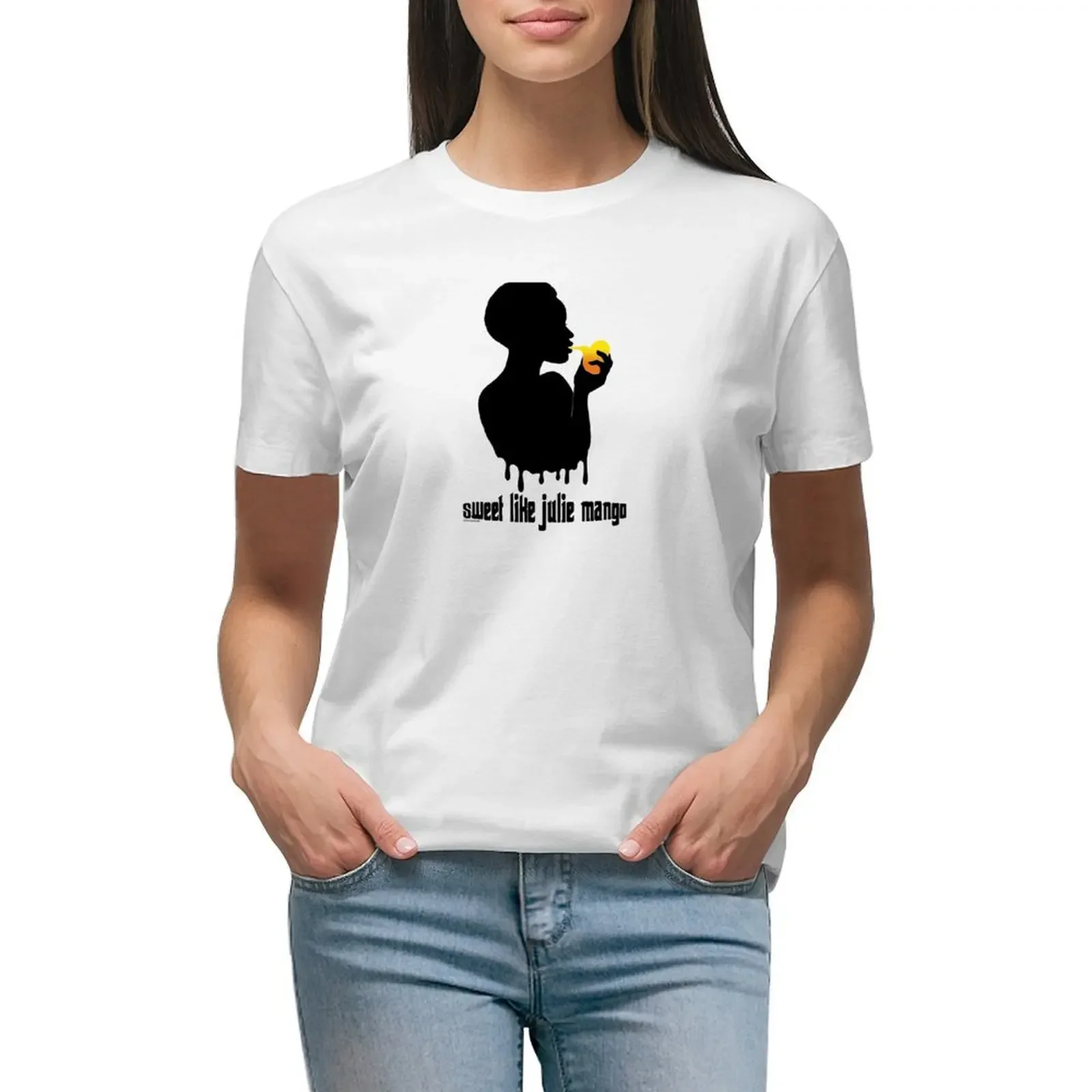 

Sweet like Julie Mango T-shirt summer clothes summer top white t-shirts for Women