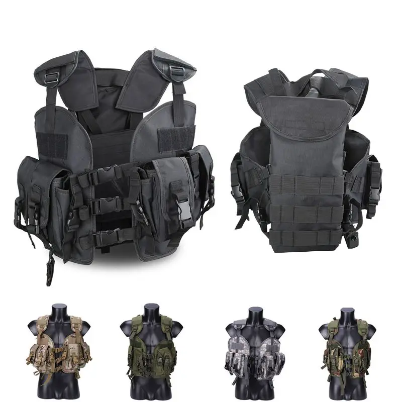Tactical Vest Airsoft Paintball Wargame Camouflage Outdoor Sport Body
