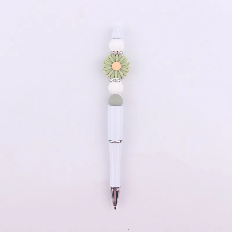 

9 шт. шариковая ручка с бусинами, заправка, пластиковая гелевая ручка, ручка с бусинами, подарок «сделай сам», школьные и офисные канцелярские принадлежности для письма