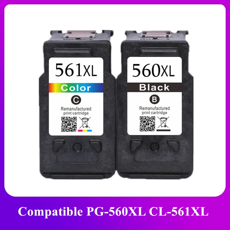 Compatibile Pg560 560Xl 561Xl Per Canon Pg-560 Cl-561 Xl Cartuccia Di Inchiostro Per Canon Pixma Ts5350 Ts7450 Ts5351 Ts5352 Ts5353 Ts7451