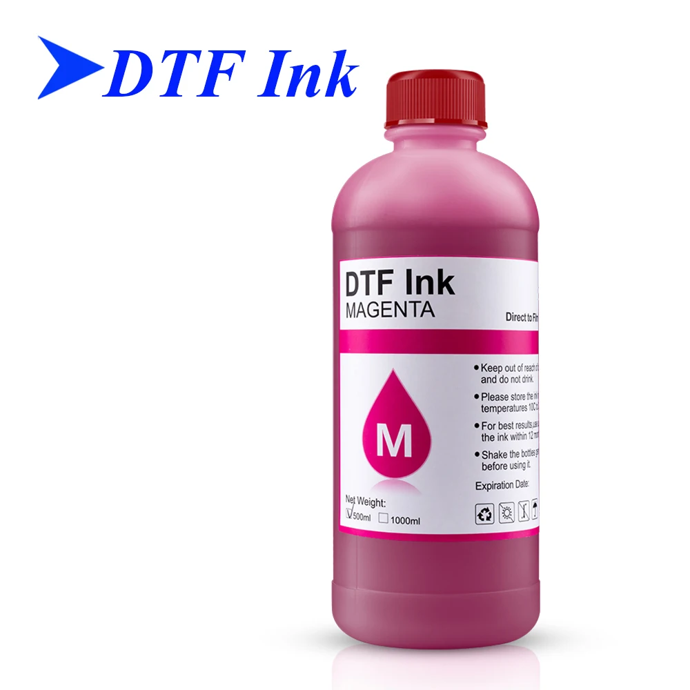 500ML DTF INK 5 color available For DTF Ink For Epson L1800 L800 L805 I3200 modified printer Direct Transfer Film PET Film direct to transfer film ink