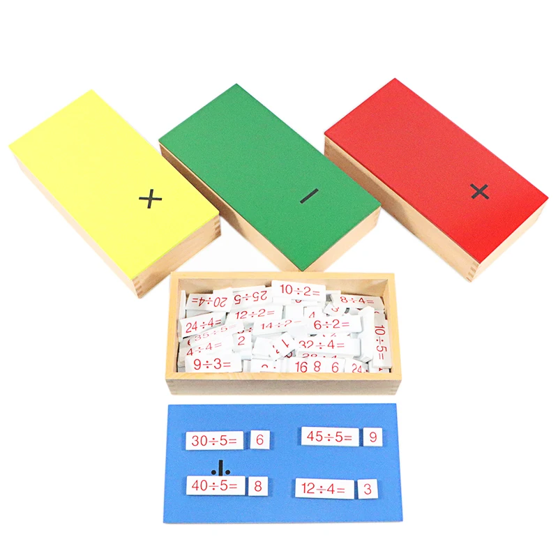 Baby Toy Montessori Math Arithmetic Board Wood Toys for Kids Montessori Educational Equipment for Tables of Arithmetic Exercises 2