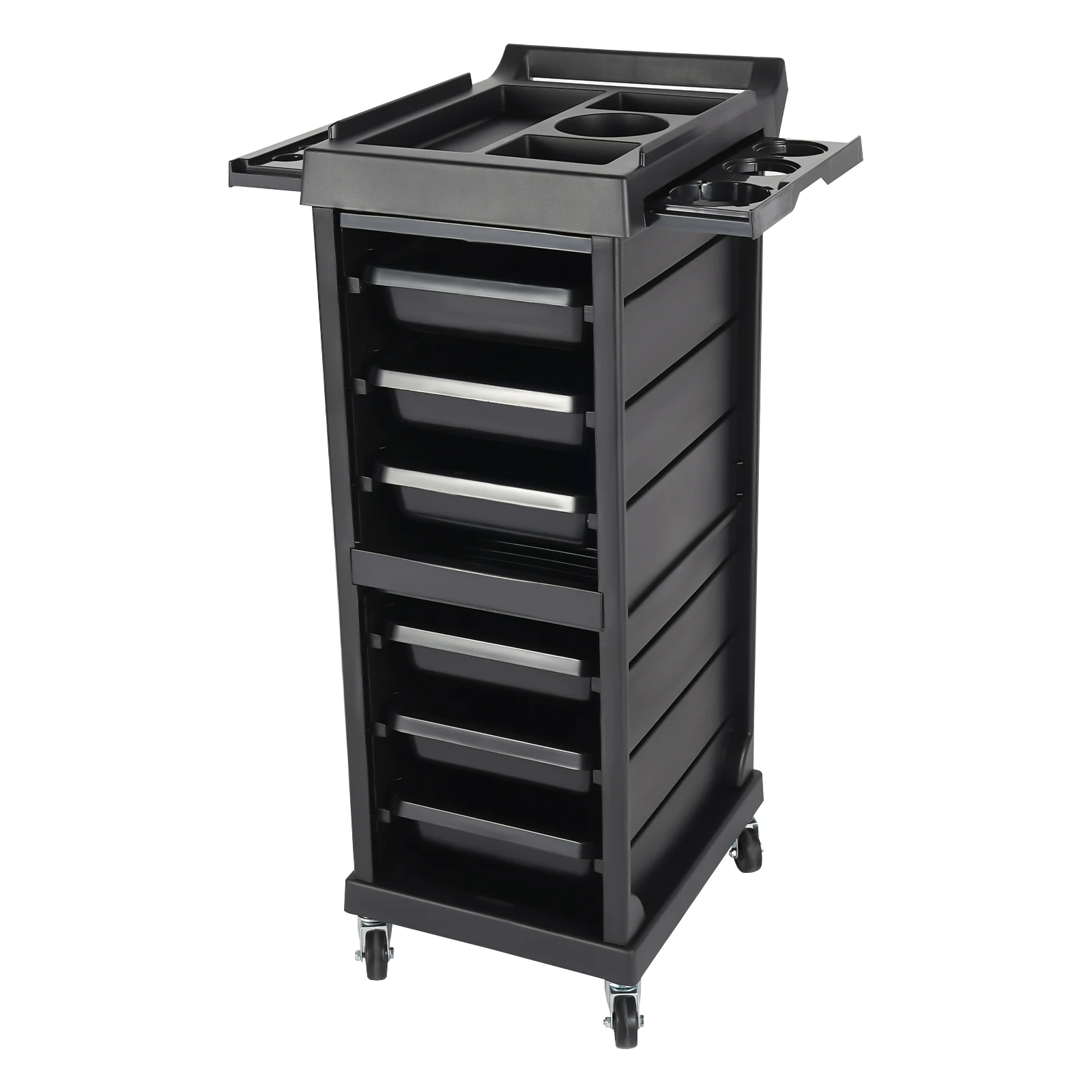 Beauty Barber Cart Salon Trolley Hairdresser Organizer Rolling Cart Wheelcart for Nail Salons, Spas, Barber Stores 7 Tiers